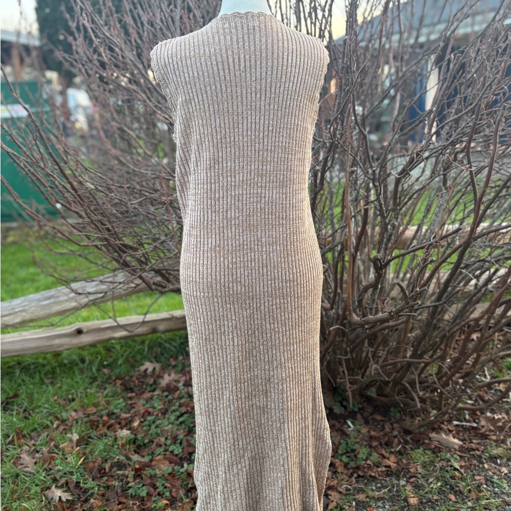 Vintage INMENLONE Long Ribbed Sweater Vest | Small–Medium - Picture 8 of 9